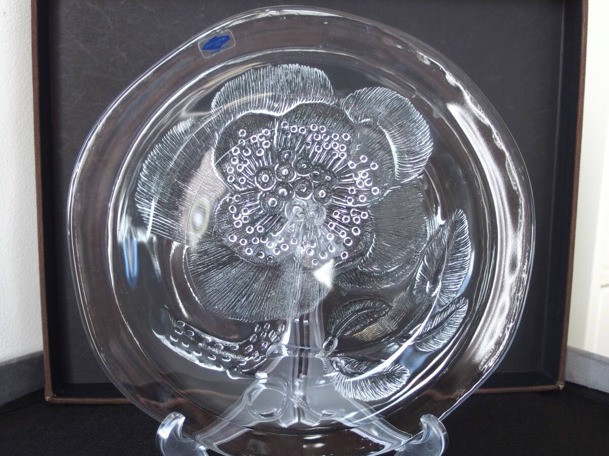 シールあり!Nuutajarvi Pioni / ヌータヤルヴィ ピオニ ディナープレート/皿 25cm Oiva Toikka(オイバ・トイッカ)5拍卖