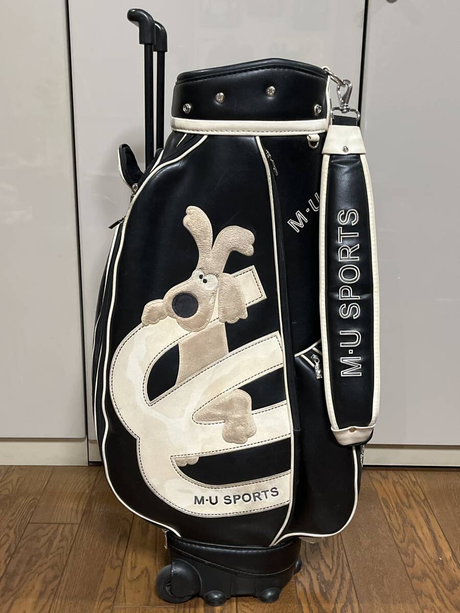 送料無料!! M.U.SPORTS ミエコ ウエサコ 8.5型 キャスター付きキャディバッグ 拍卖