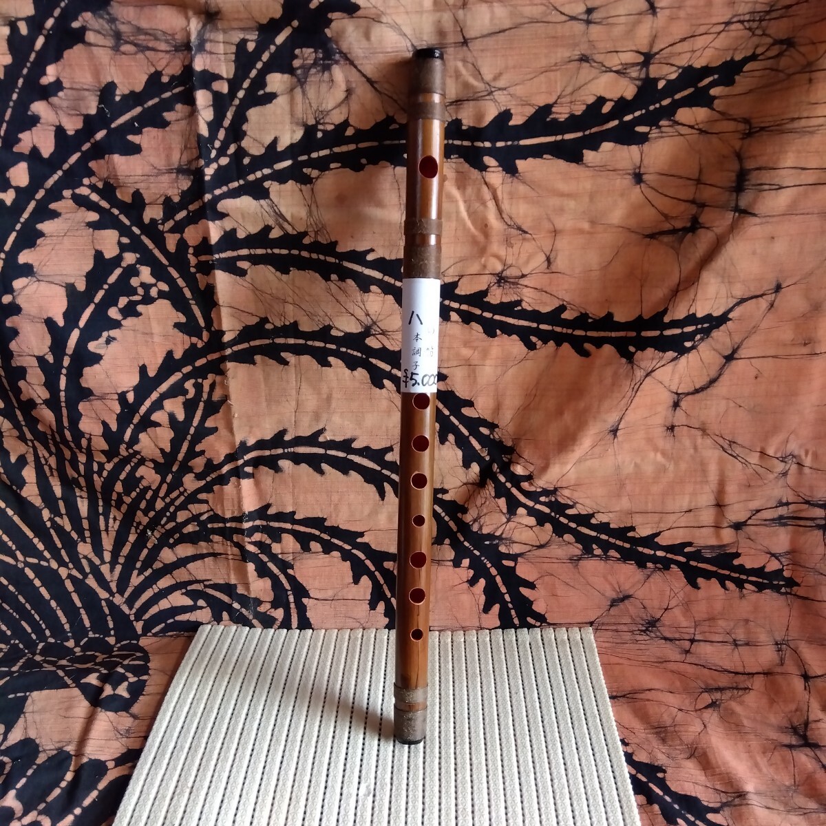 しの笛(八本調子)① ドレミ調音階 竹製 和笛 横笛 木工仲間(謙山作)の手造り新品、未使用品 発送はおてがる配送80サイズ拍卖