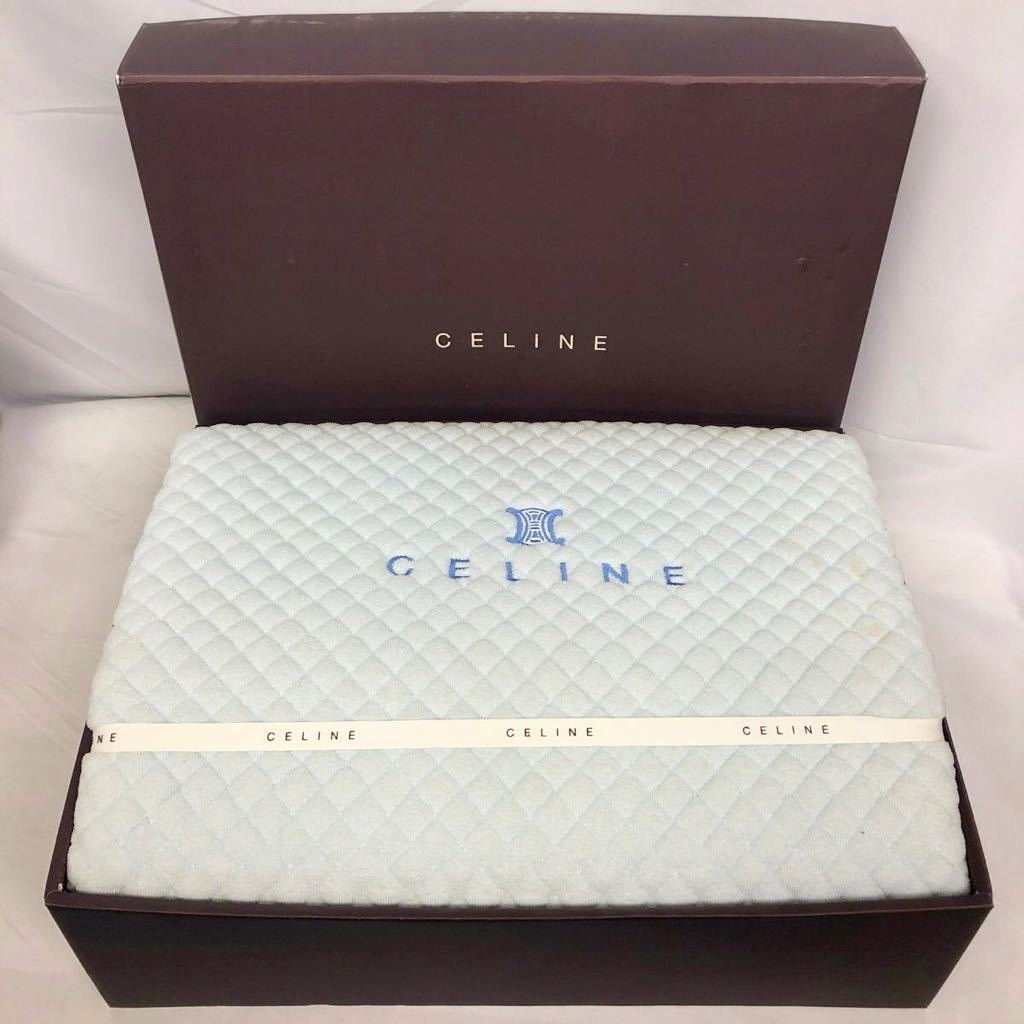 未使用 CELINE セリーヌ キルティングシーツ シーツ 105×205cm 【中古】拍卖