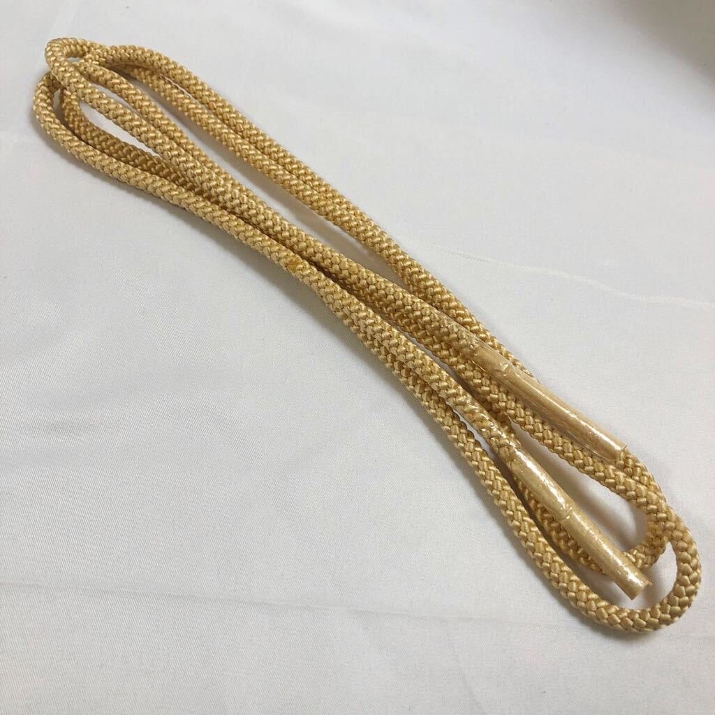 未使用 イエロー系 帯締め 帯留め 帯紐 帯留 帯締 和装小物 着物 帯紐 和服 和装 ④ 【中古】拍卖