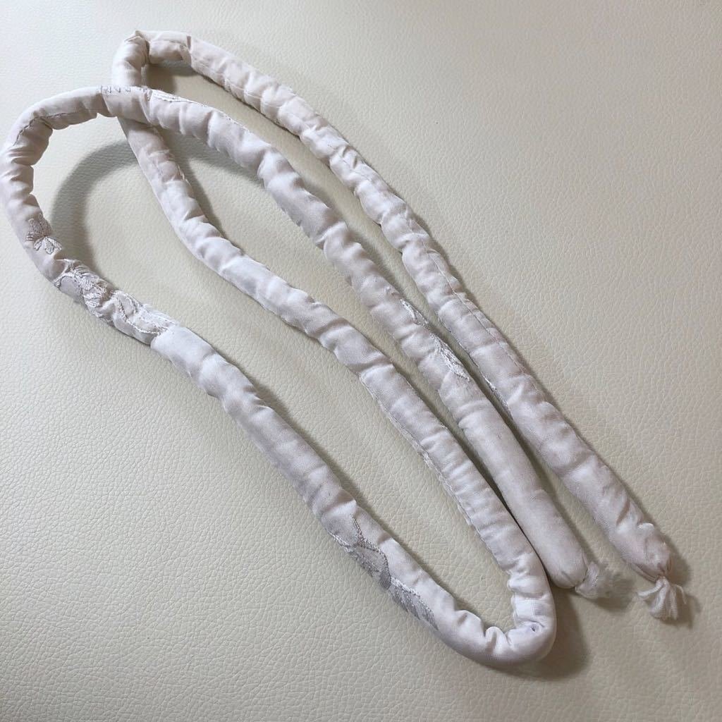 帯締 和装小物 着物 帯紐 和服 和装 ホワイト ③ 【中古】拍卖