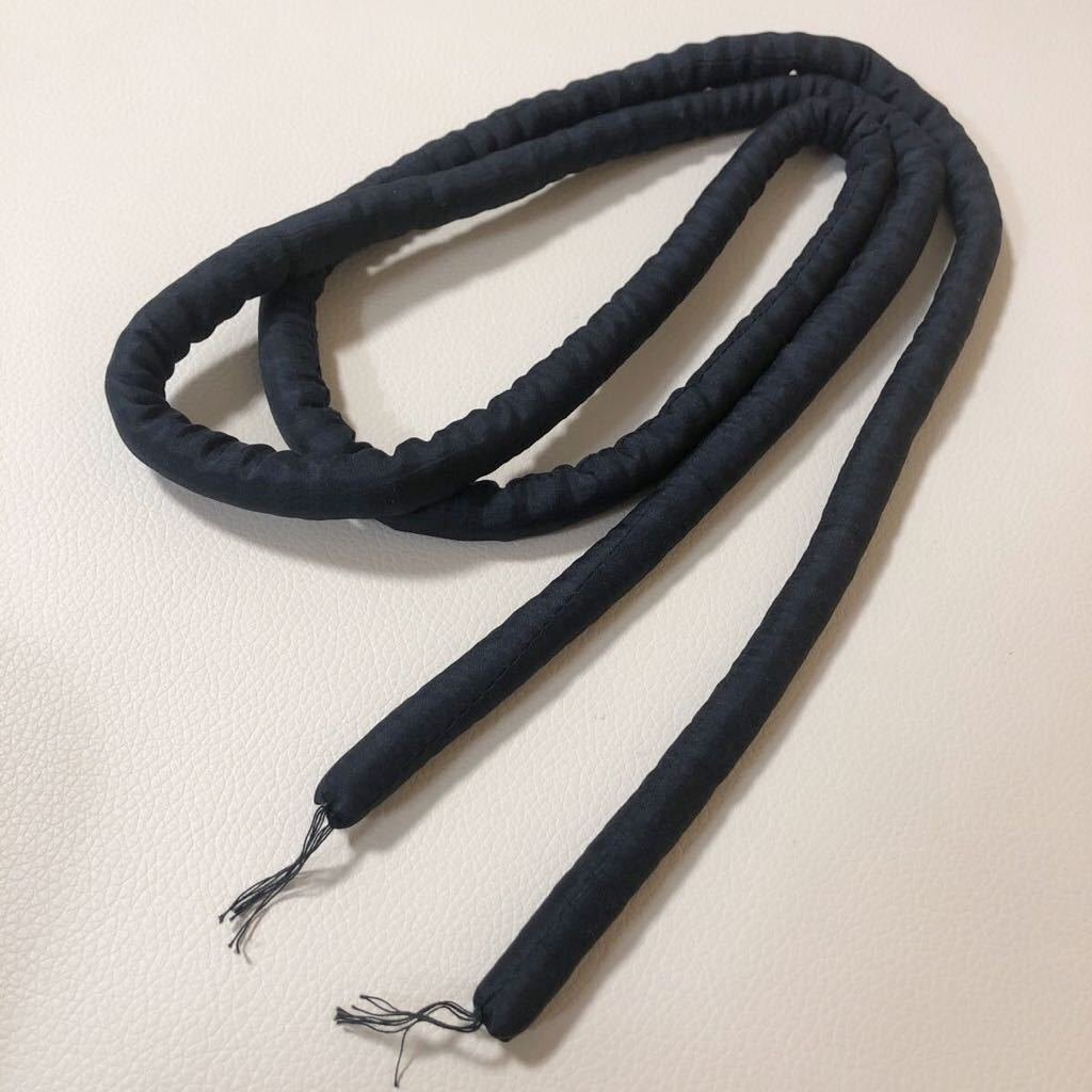 帯締め 帯留め 帯留 帯締 和装小物 着物 帯紐 和服 和装 ブラック 黒 【中古】拍卖