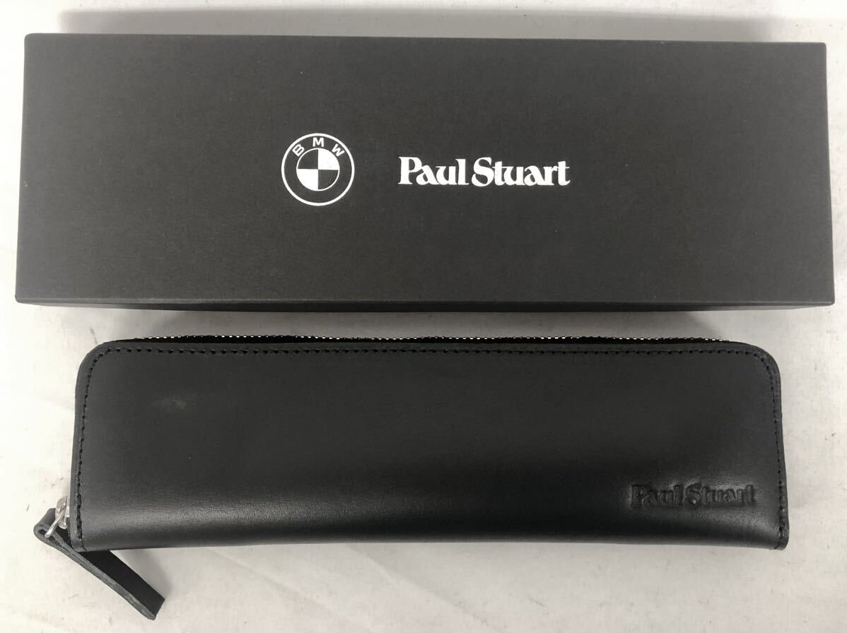 未使用 BMW Paul Stuart レザー 本革 ブラック オリジナルペンケース ペンケース ノベルティ 【中古】拍卖