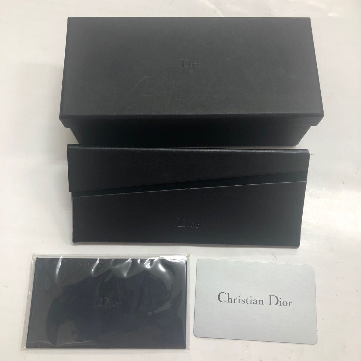 ディオール Dior 眼鏡ケース ケース 空箱 メガネ用 ボックス BOX 空き箱 付属品 メガネケース クロス D-1 【中古】拍卖