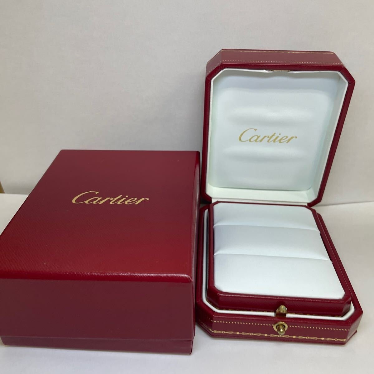 Cartier カルティエ 空箱 ペアリングケース 結婚指輪ケース ケース 指輪用 リング用 BOX CA-X38 【中古】拍卖
