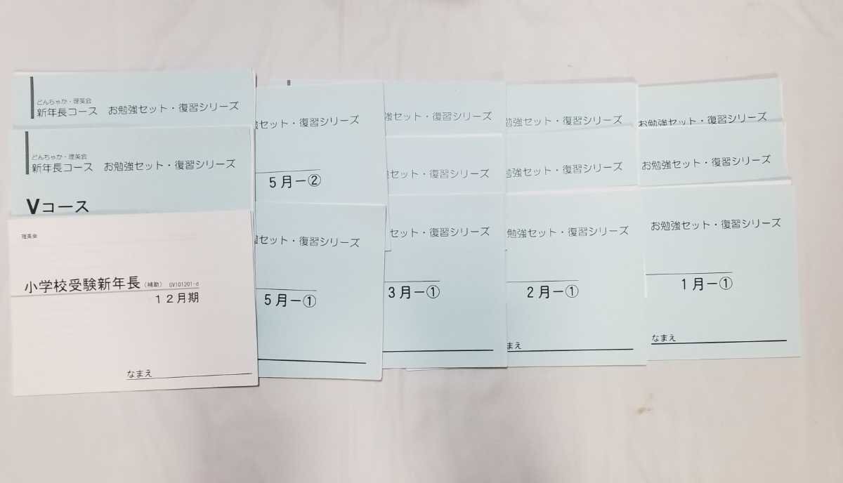 5529 どんちゃか 理英会 新年長コース 年長コース お勉強セット 復習シリーズ ピグマリオン点描写 ② 小学校受験 【中古】拍卖
