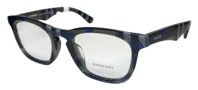 未使用 バーバリー 眼鏡 メガネフレーム BE2417 グレー ブラック チェック メンズ レディース BURBERRY 【中古】拍卖