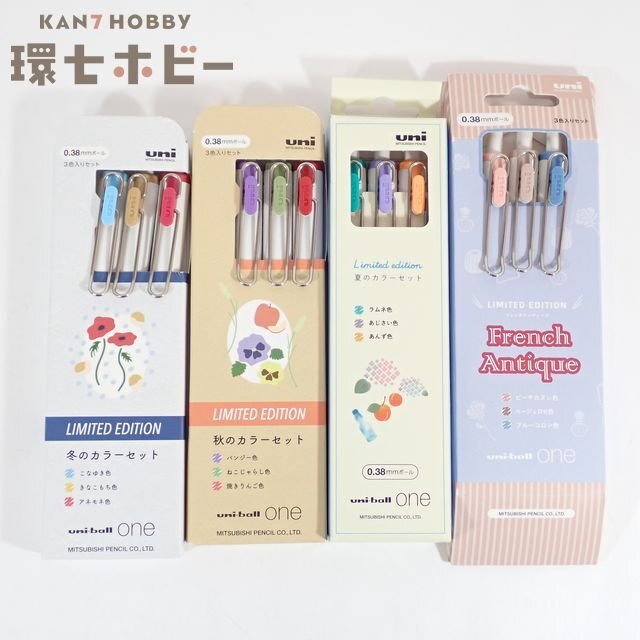 1RW5◆未使用 三菱鉛筆 ユニボール ワン ボールペン まとめ/冬のカラーセット 夏のカラー 秋のカラーセット フレンチアンティーク 他 送:60拍卖