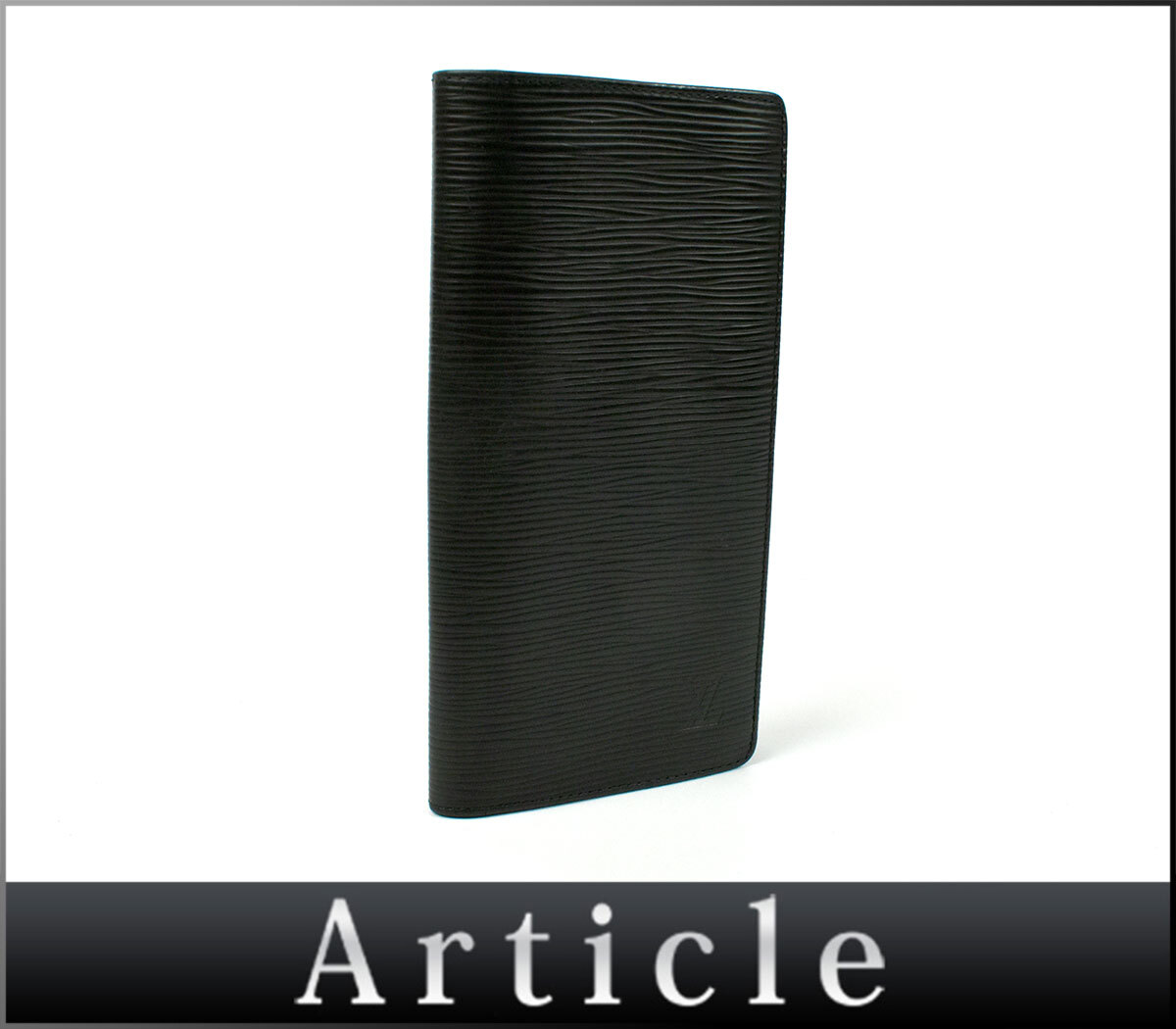 242036□ LOUIS VUITTON ヴィトン エピ ポルトフォイユ ブラザ 二つ折り長財布 M66542 ノワール ブラック メンズ レディース/ C拍卖