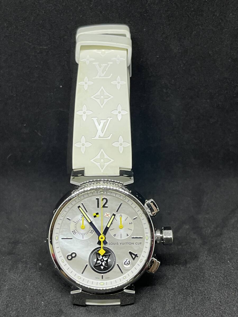 ルイ・ヴィトン LOUIS VUITTON タンブール ラブリーカップクロノ メンズ Q11BA拍卖