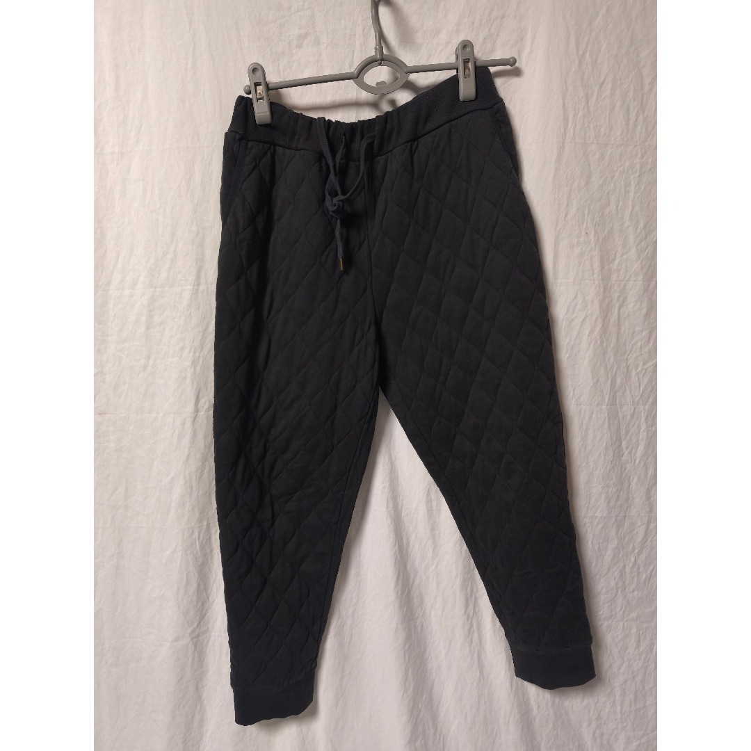 クロスプラス キルティングパンツ 中綿パンツ 暖パン 黒 レディース XL拍卖