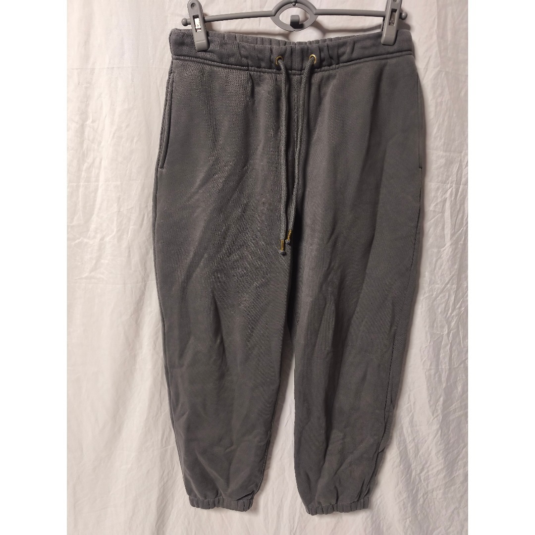 GU ヘビーウェイトスウェットワイドイージーパンツ グレー 裏起毛 メンズ M拍卖