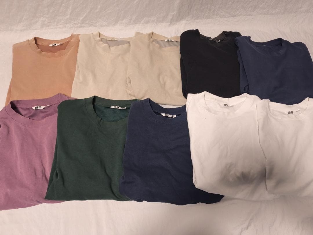 ユニクロ エアリズムコットンオーバーサイズTシャツ 10枚セット③ メンズ L拍卖