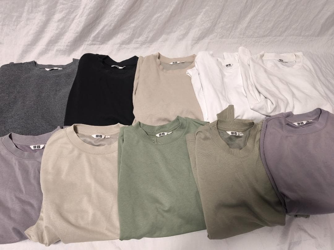 ユニクロ エアリズムコットンオーバーサイズTシャツ 10枚セット⑦ メンズ S拍卖