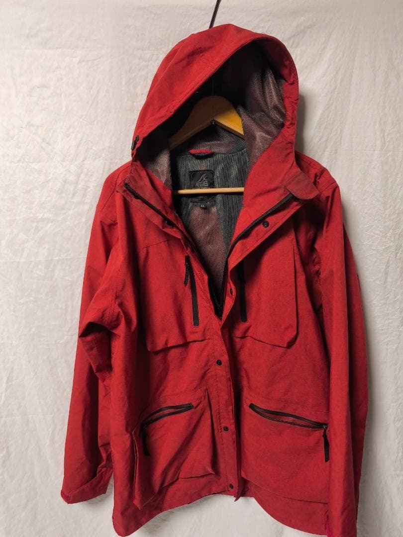 ワークマン バッグインアラエルレインジャケット 赤 レディース LL拍卖