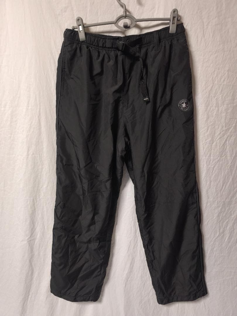 CONVERSE カーゴパンツ 暖パン 裏起毛 黒 メンズ XL拍卖