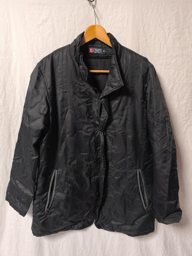 CHAPS 中綿コート キルティング アウター ライナー付き 黒 メンズ M拍卖