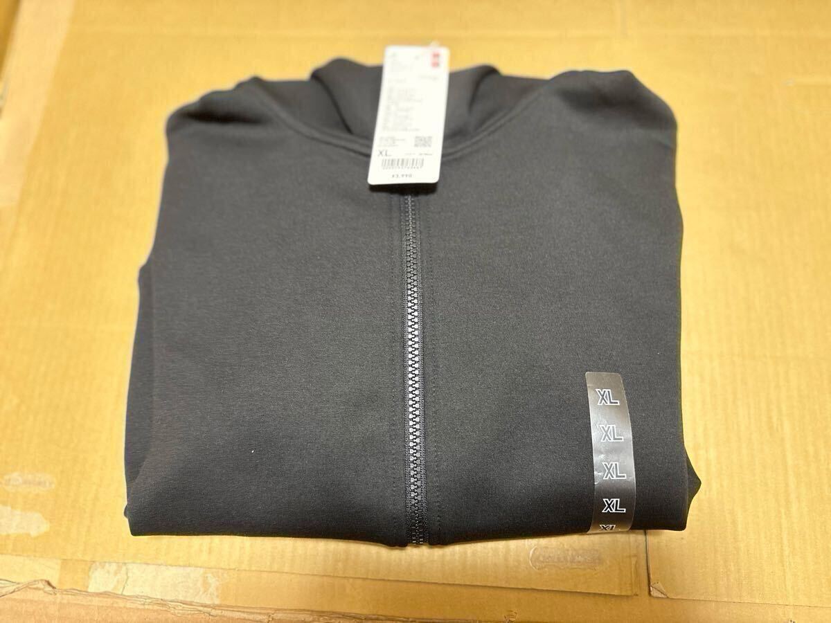 ユニクロ ドライスウェットフルジップパーカ XL 新品未使用品 レディース ブラック 黒 送料無料拍卖