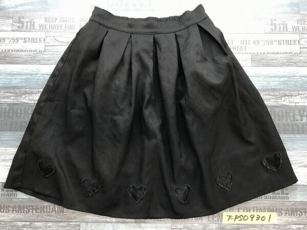 BROWNY WEGO ウィゴー レディース オーガンジー ハートスカート F 黒拍卖