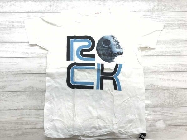 rockin'on ロッキンオン COUNTDOWN JAPAN 14/15 STAR WARS スターウォーズ コラボ フェス 両面プリント 半袖Tシャツ メンズ 綿100% L 白拍卖