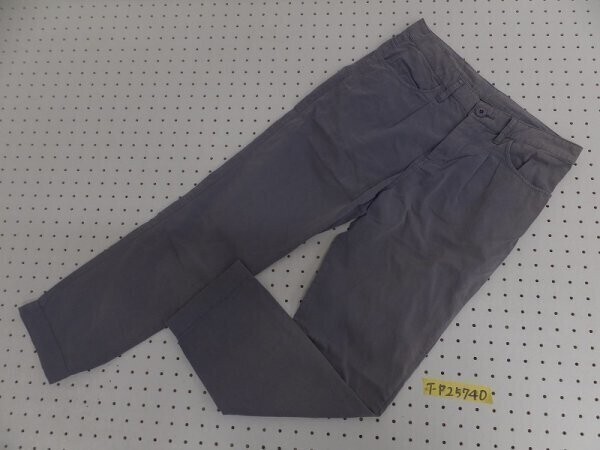 CIAOPANIC チャオパニック メンズ ナイロン混綿 クロップドカラーパンツ S グレー拍卖