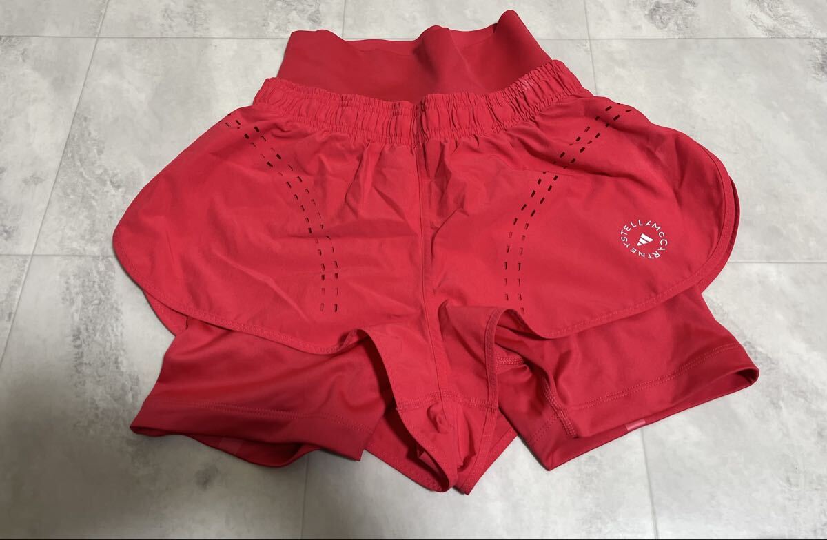アディダス adidas By Stella Mccartney TRUEPUR SHORT ショート パンツ サイズ2XS 160/54A ピンク拍卖