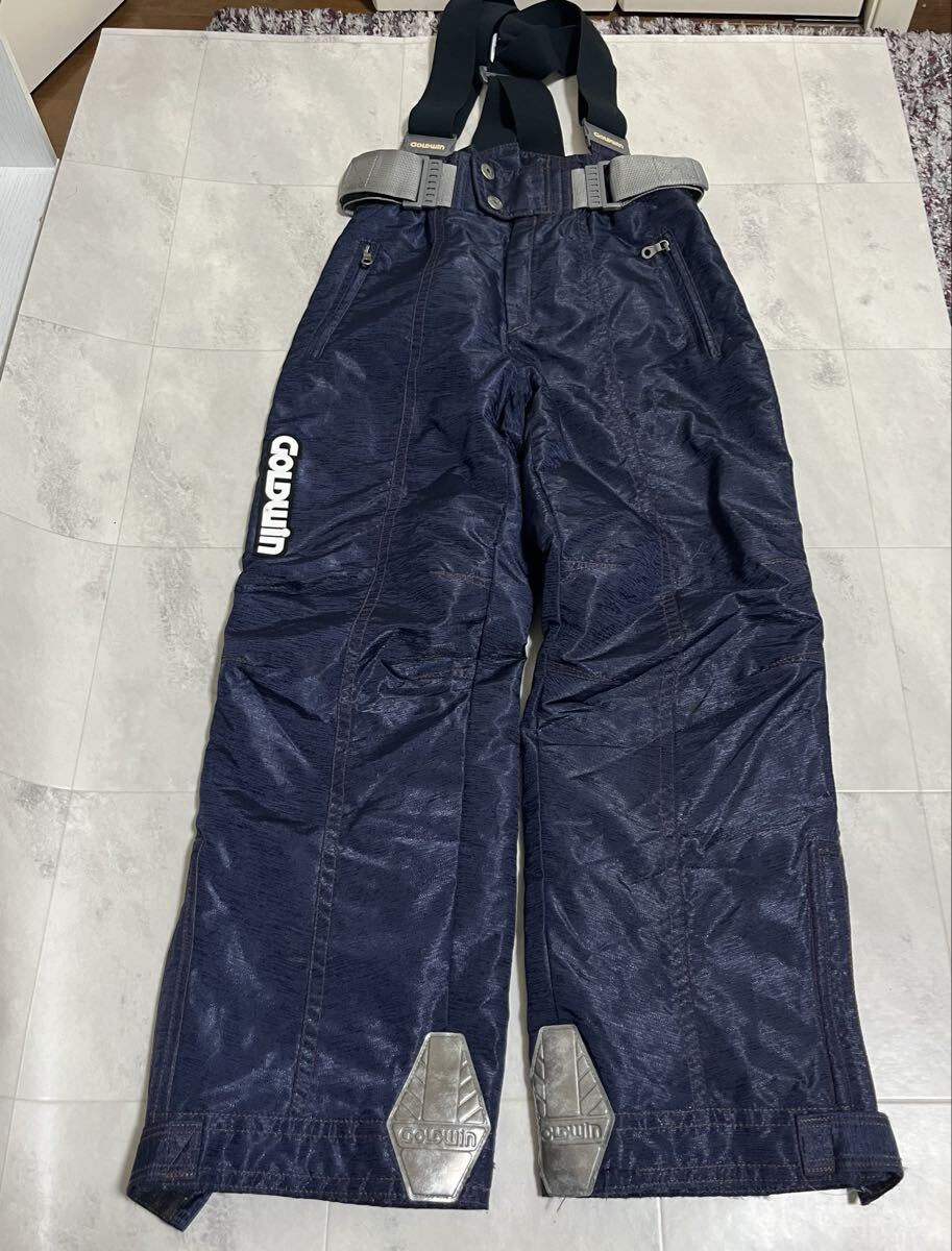 GOLDWIN ゴールドウィン 紺 ネイビー スノボパンツ スキーウエア ウェアー Mサイズ(78) 防寒拍卖