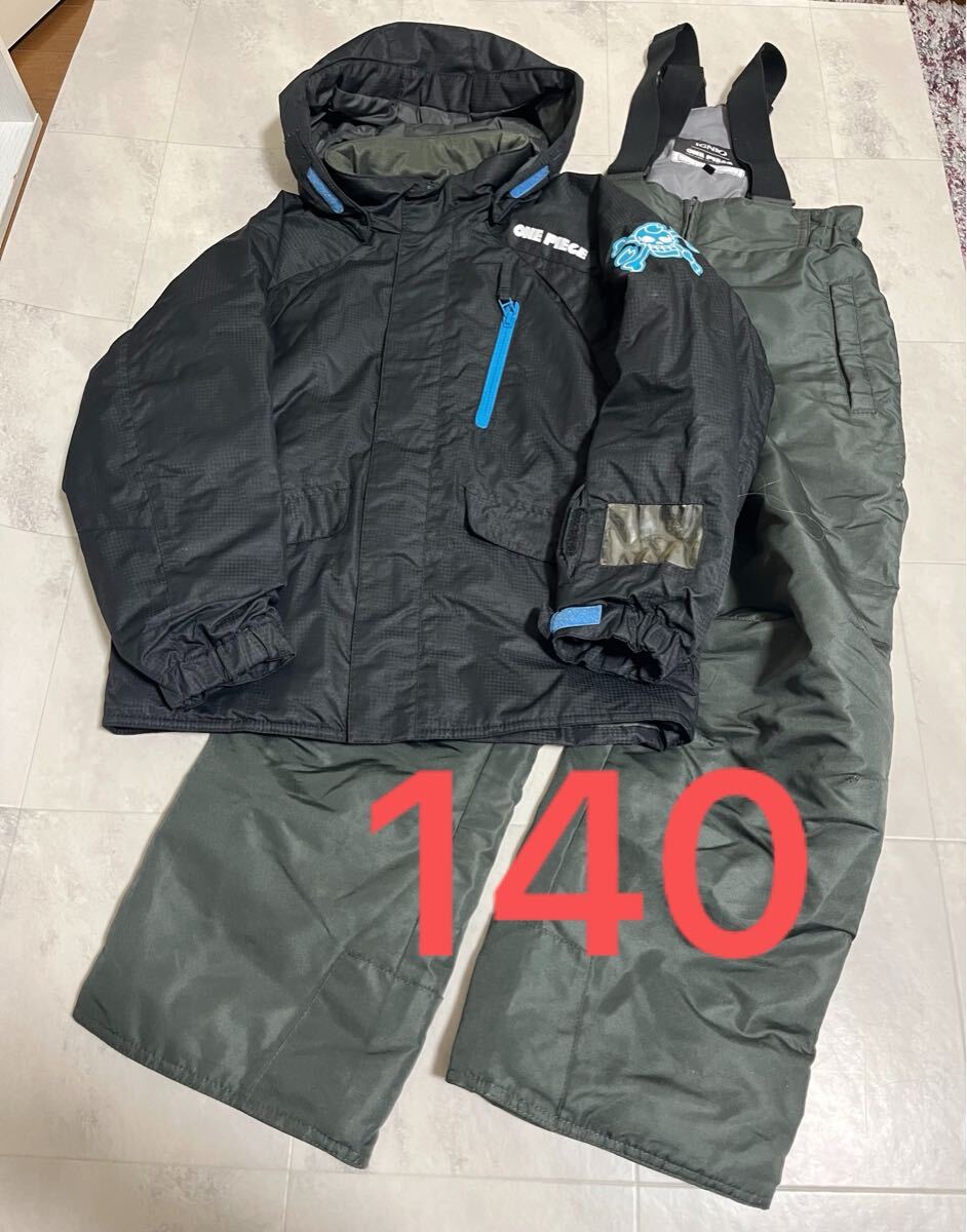 IGNIO イグニオ ワンピースコラボ スキーウェア スノボウェア セットアップ サイズ調節機能付き キッズ 140cm (125-145)拍卖