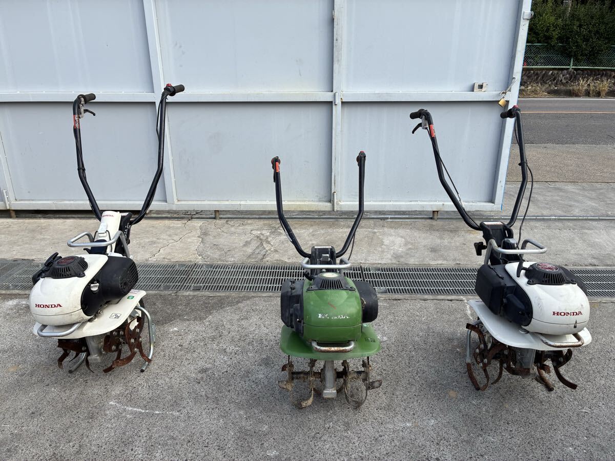 愛知 岐阜 未確認 ジャンク 3台 HONDA ホンダ ピ.ア.ン.タ pianta fv200 gas power 本田技研工業 LPG 液化ブタン 11466y 耕運機 管理機拍卖