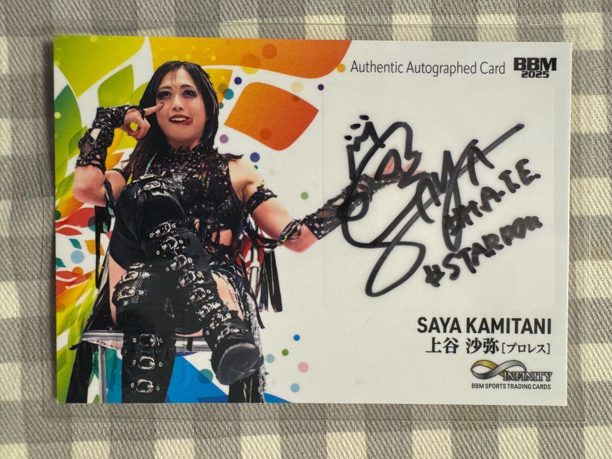 2025 BBM infinity スターダム 上谷沙弥 直筆サイン /76拍卖