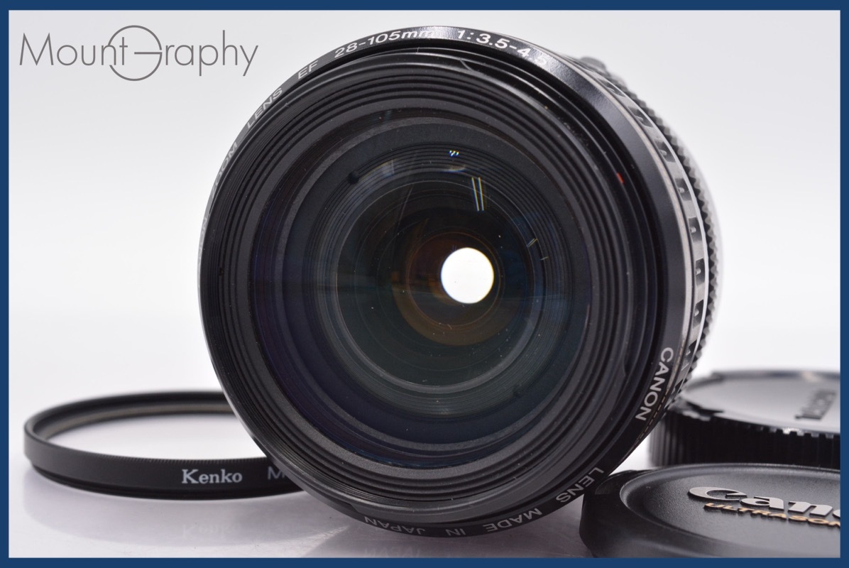 ★極上美品★ キヤノン Canon EF 28-105mm F3.5-4.5 USM 前後キャップ&レンズフィルター付 ★完動★同梱可 #mj4976拍卖