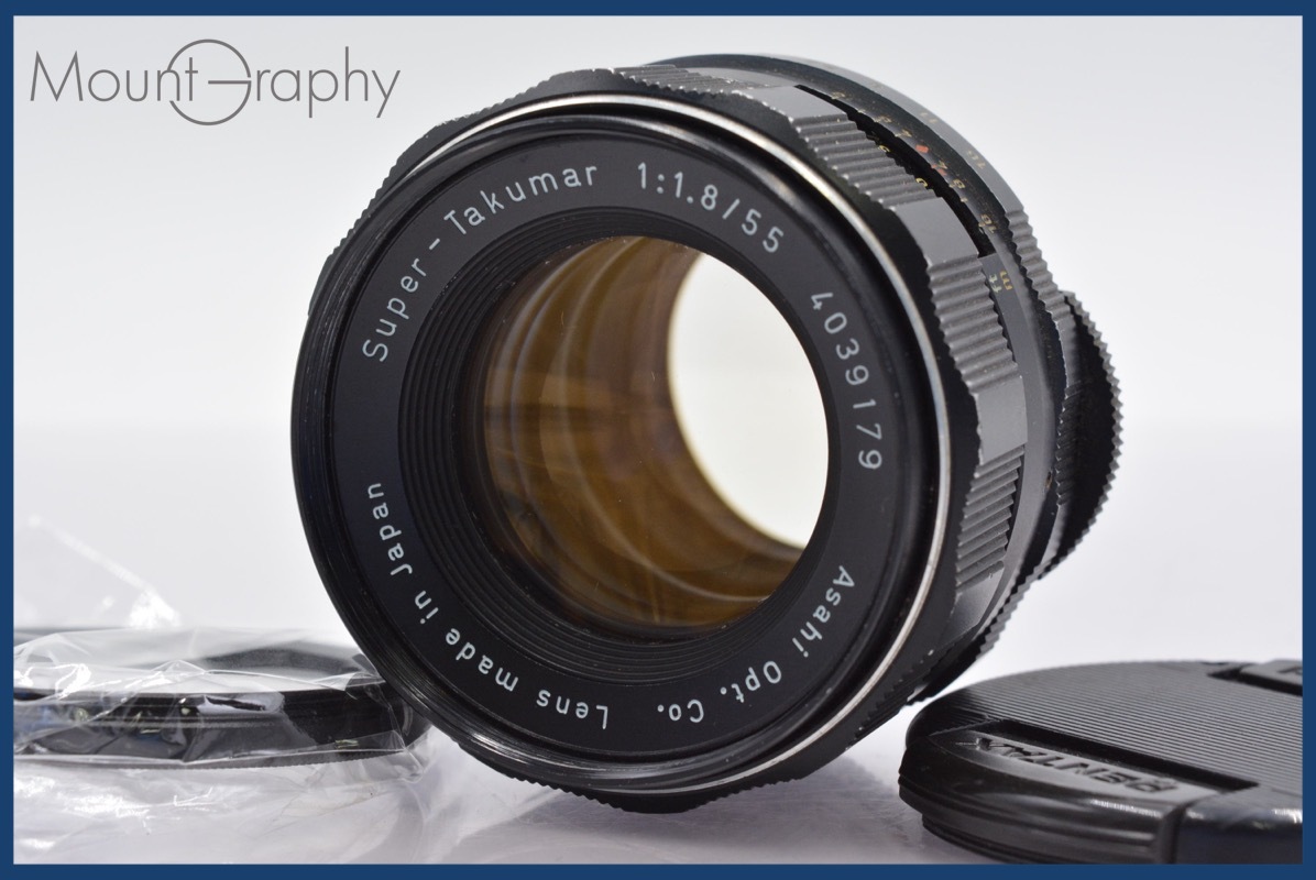 ★極上美品★ ペンタックス PENTAX Super-TAKUMAR 55mm F1.8 後期 前後キャップ&レンズフィルター付 ★完動★同梱可 #yk4359拍卖