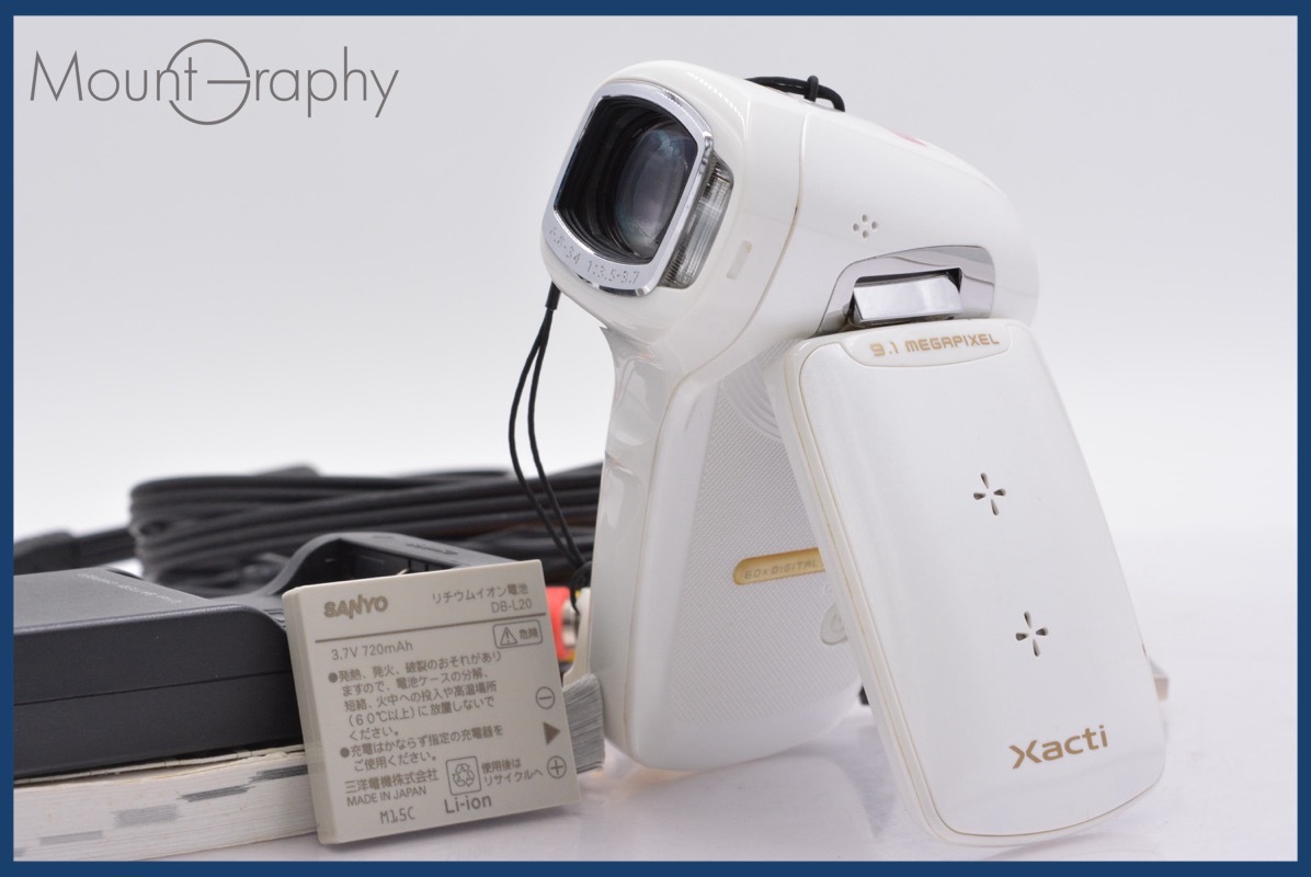 ★極上美品★ サンヨー SANYO Xacti DMX-CG9 5x バッテリー、充電器、取扱説明書付属 同梱可 #am620拍卖