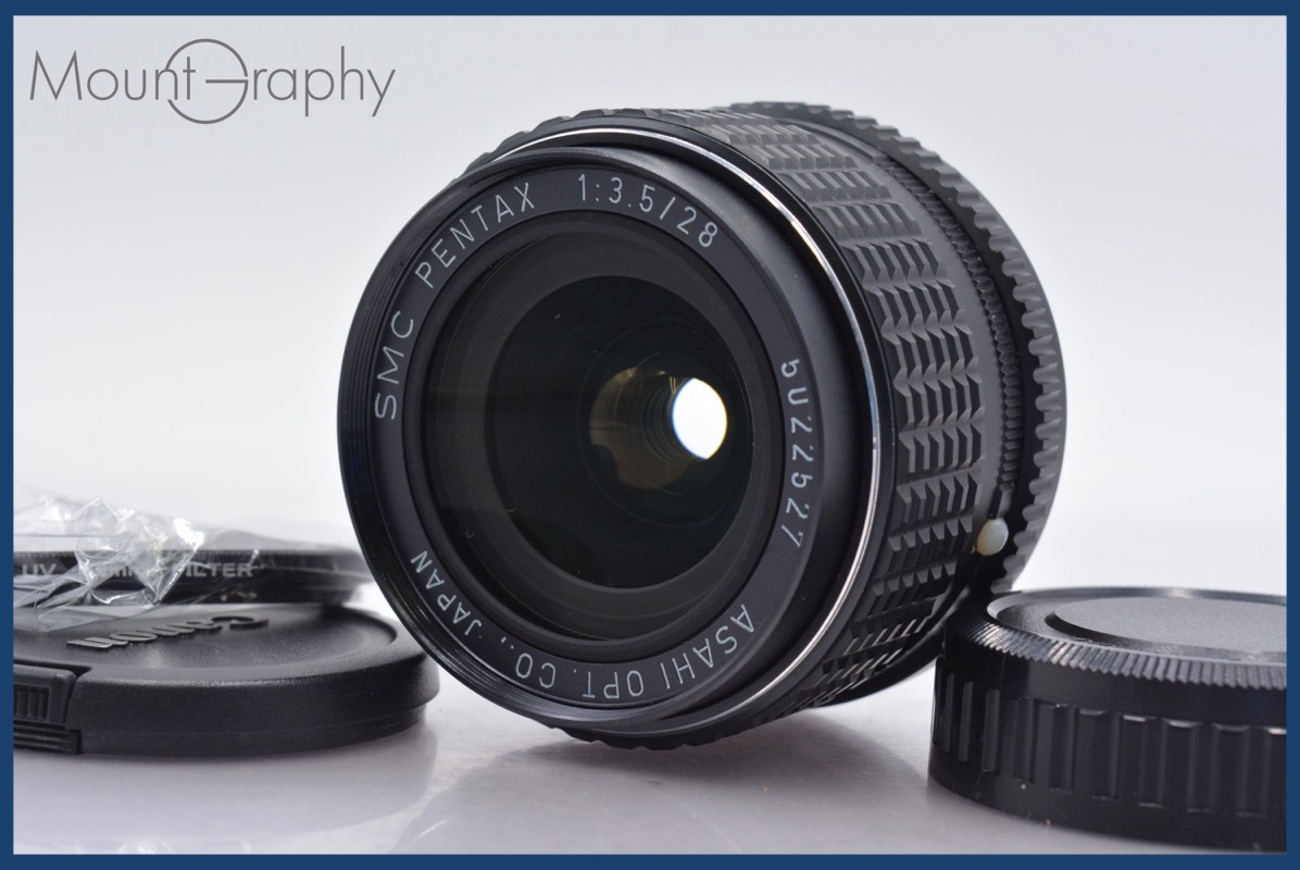 ペンタックス PENTAX SMC PENTAX 28mm F3.5 前後キャップ&レンズフィルター付 ★完動★同梱可 #yk5335拍卖