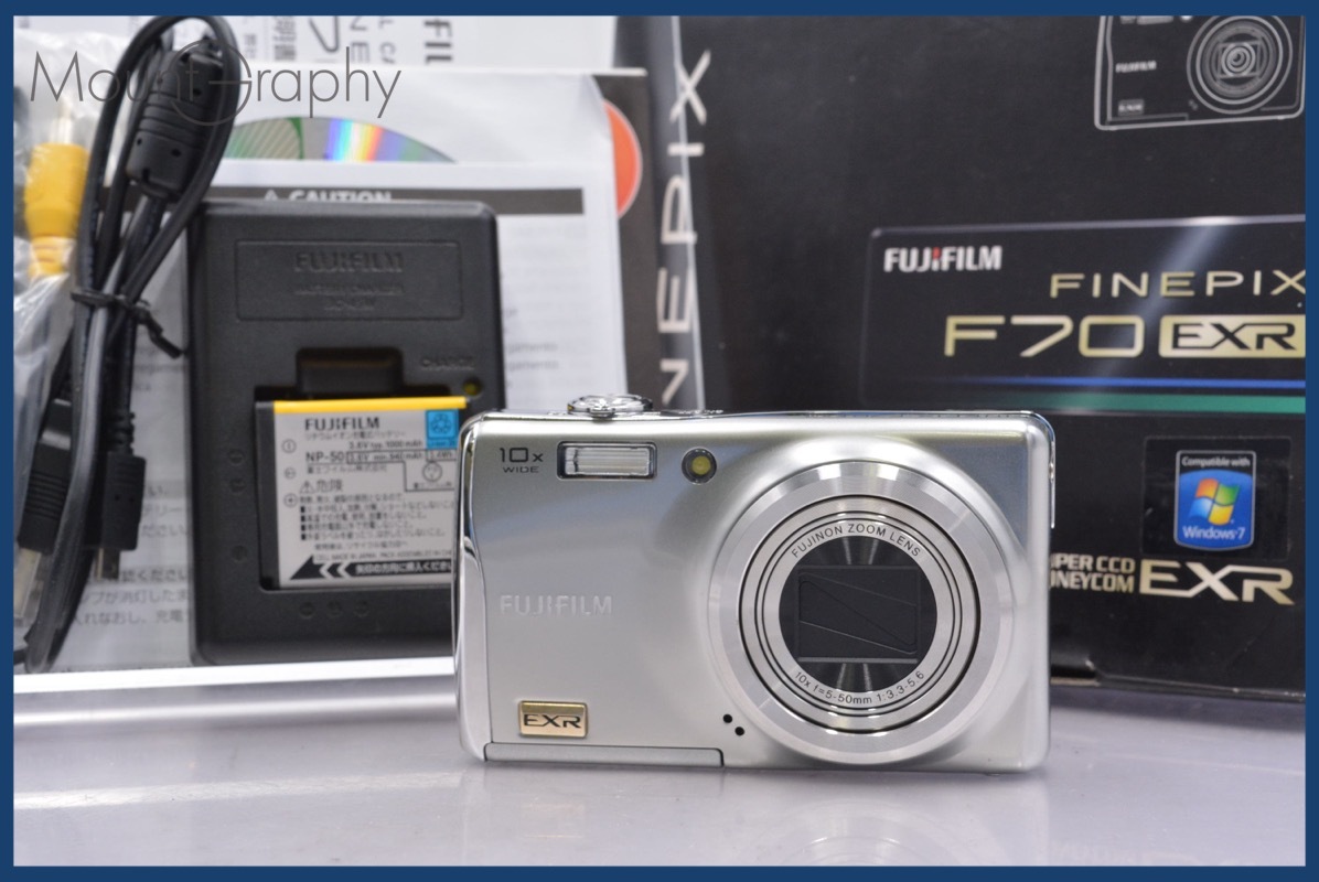 ★極上美品★ 富士フィルム FUJIFILM FinePix F70EXR 10x 元箱、バッテリー、充電器、取扱説明書付属 ★完動★同梱可 #am673拍卖