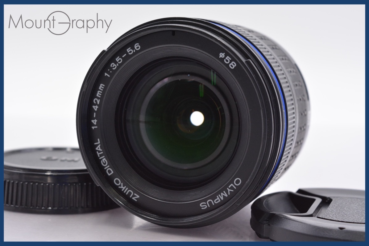 ★極上美品★ オリンパス Olympus ZUIKO DIGITAL 14-42mm F3.5-5.6 前後キャップ付 ★完動★同梱可 #yk4520拍卖