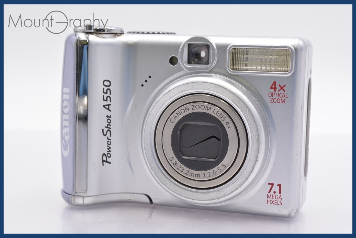 ★極上美品★ キヤノン Canon Power Shot A550 4x 単三電池仕様 ★完動★同梱可 #yk3390拍卖