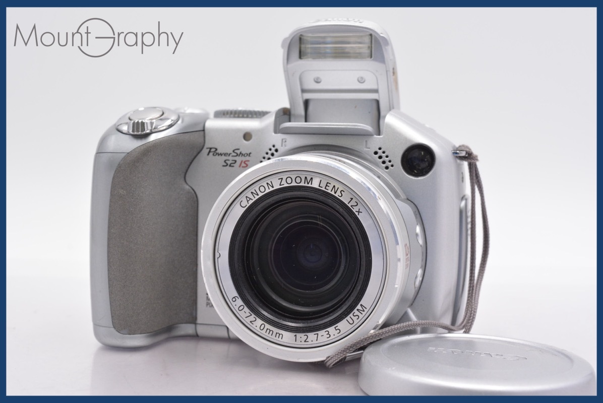 キヤノン Canon PowerShot S2 IS 12x 単三電池仕様 前キャップ付 ★完動★同梱可 #mj6030拍卖