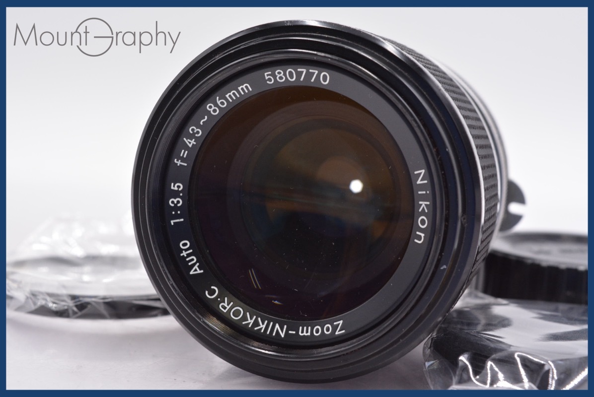 ニコン Nikon Zoom-NIKKOR C Auto 43-86mm F3.5 前後キャップ&レンズフィルター付 ★完動★同梱可 #mj5512拍卖