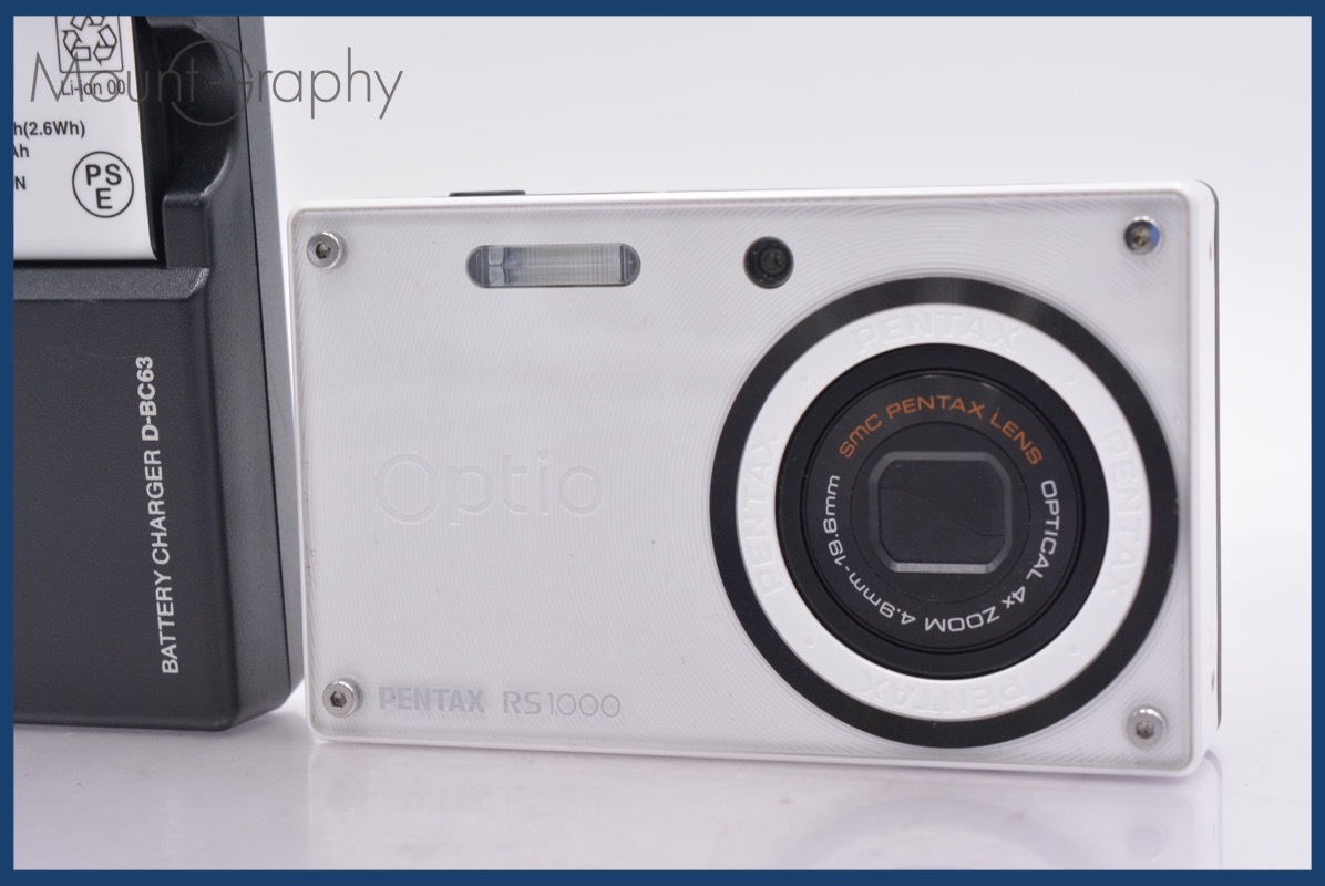 ★ジャンク特価★ ペンタックス PENTAX Optio RS1000 4x バッテリー、充電器付属 同梱可 #mj6053拍卖