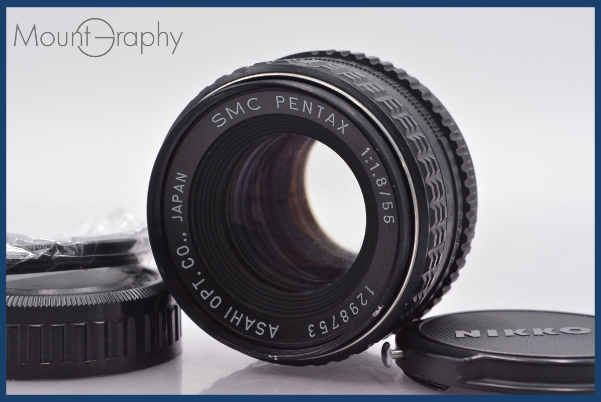 ★特別特価★ ペンタックス PENTAX SMC PENTAX 55mm F1.8 前後キャップ&レンズフィルター付 ★完動★同梱可 #am452拍卖