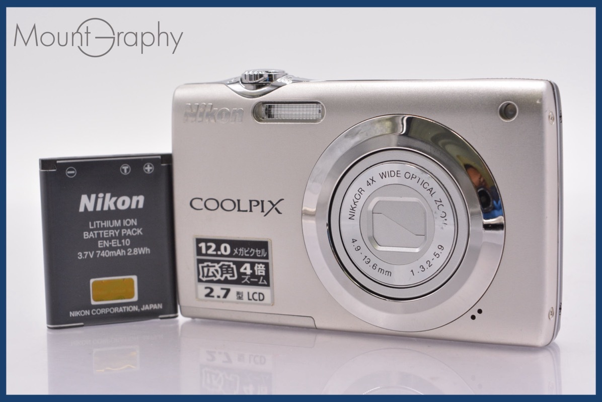 ニコン Nikon COOLPIX S3000 4x バッテリー付属 ★完動★同梱可 #am631拍卖