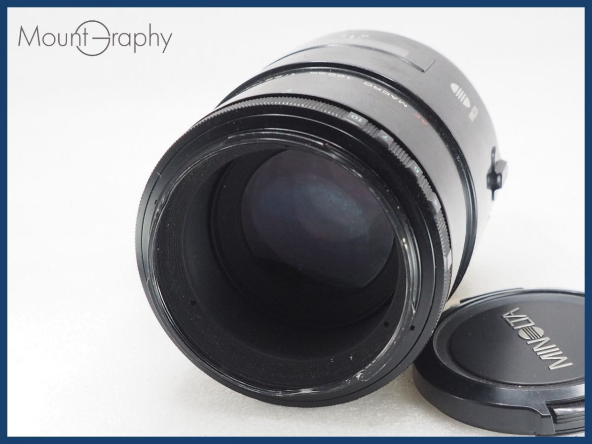 ★実用美品★ MINOLTA ミノルタ AF MACRO 100mm F2.8 前キャップ付 同梱可 #i10422拍卖