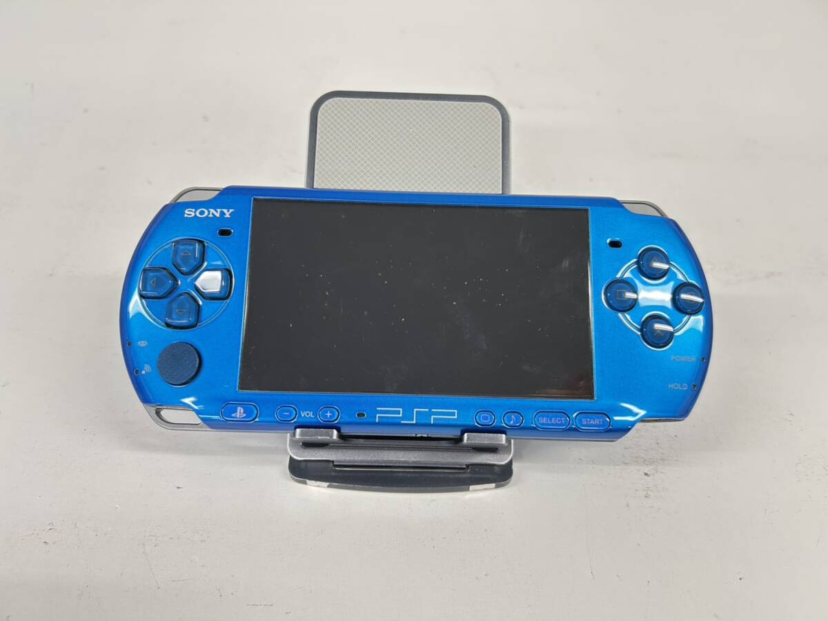 Sony PlayStationPortable プレイステーションポータブル PSP バイブラント・ブルー 本体 動作確認済み D-5拍卖