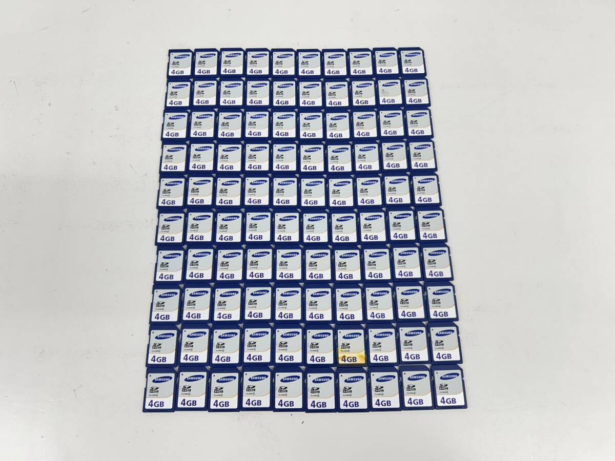 SDカード SAMSUNG 4GB 100枚 まとめ売り 動作確認済み D-54拍卖