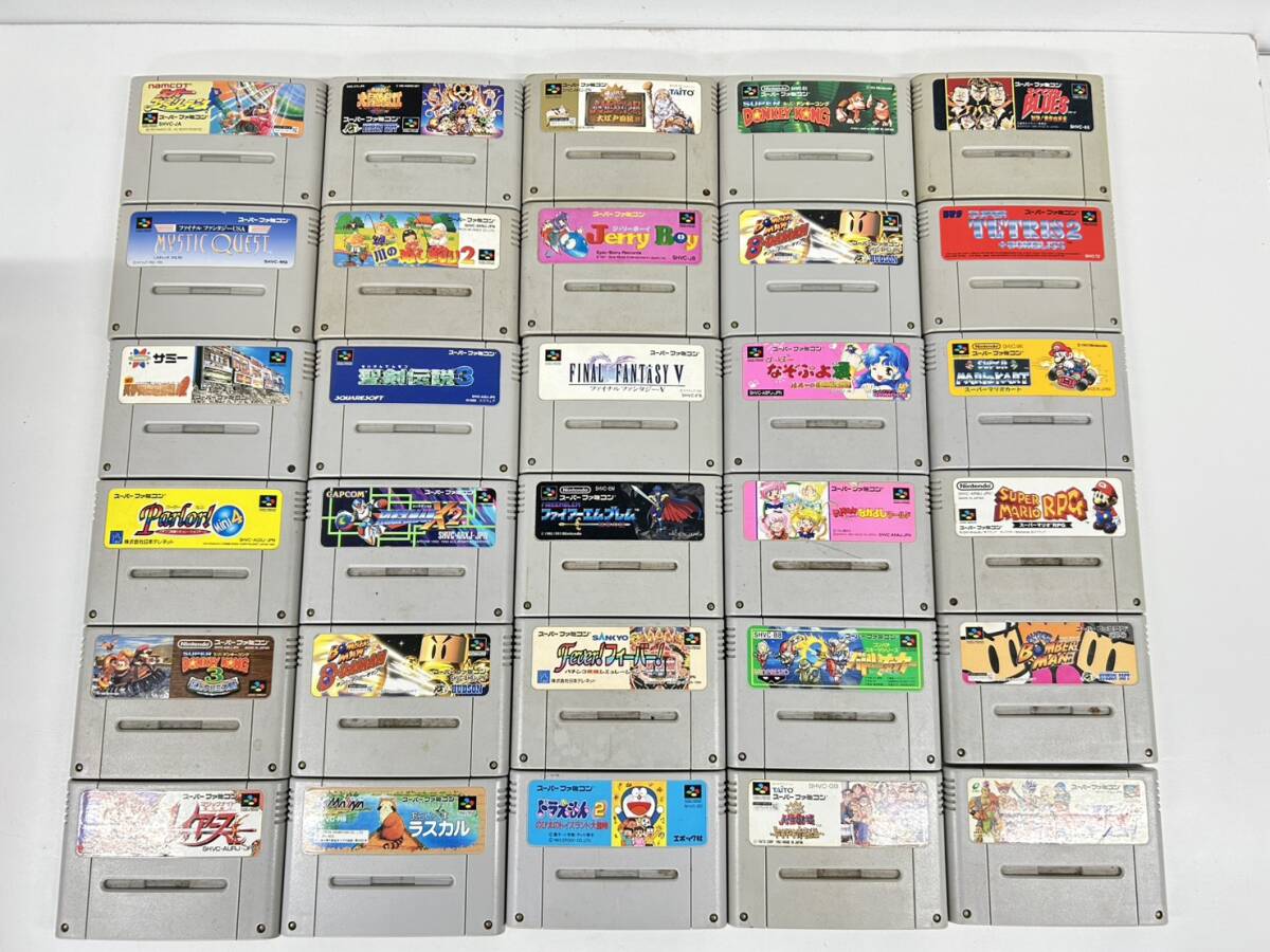 Nintendo SFC ゲームソフト 30本 まとめ売り D-64拍卖