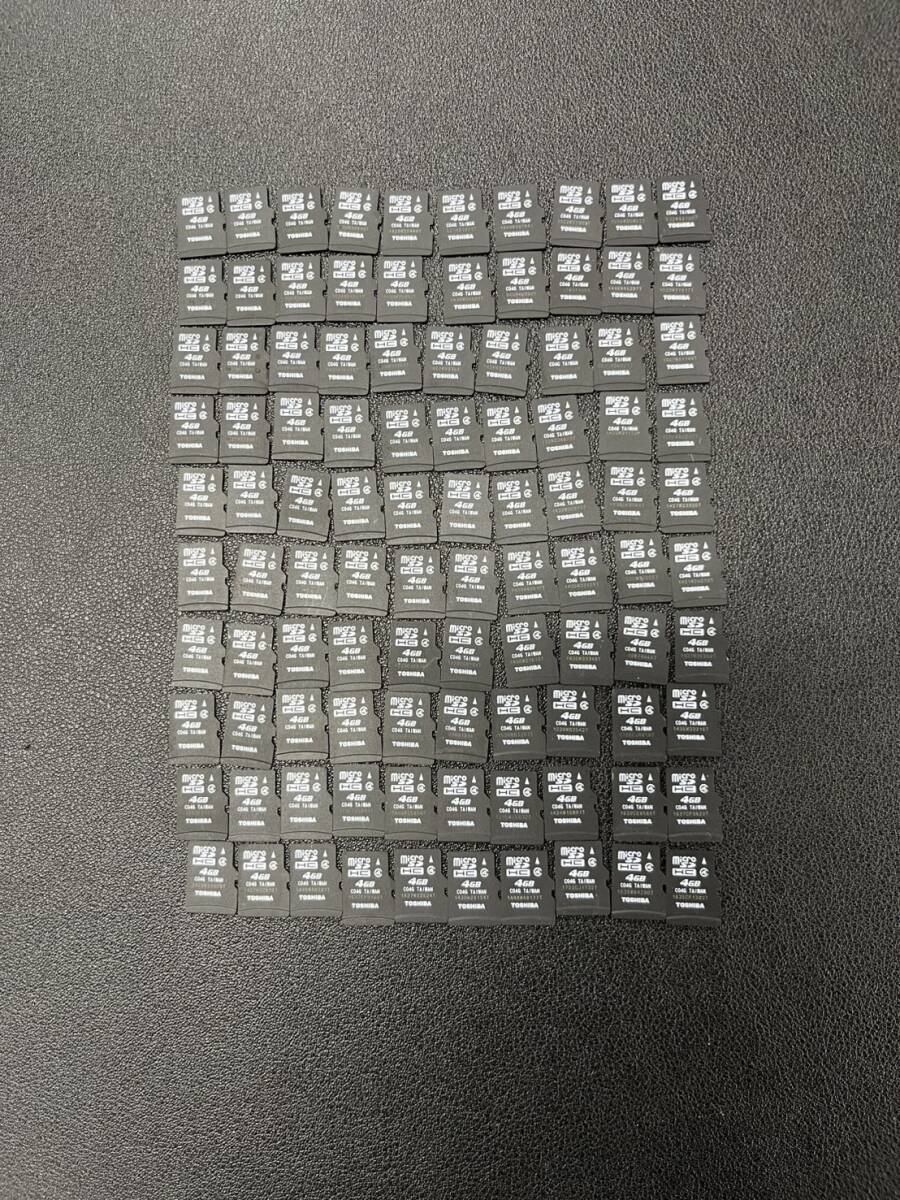 micro SD 4GB TOSHIBA 動作確認済み 100枚セット SD-24拍卖