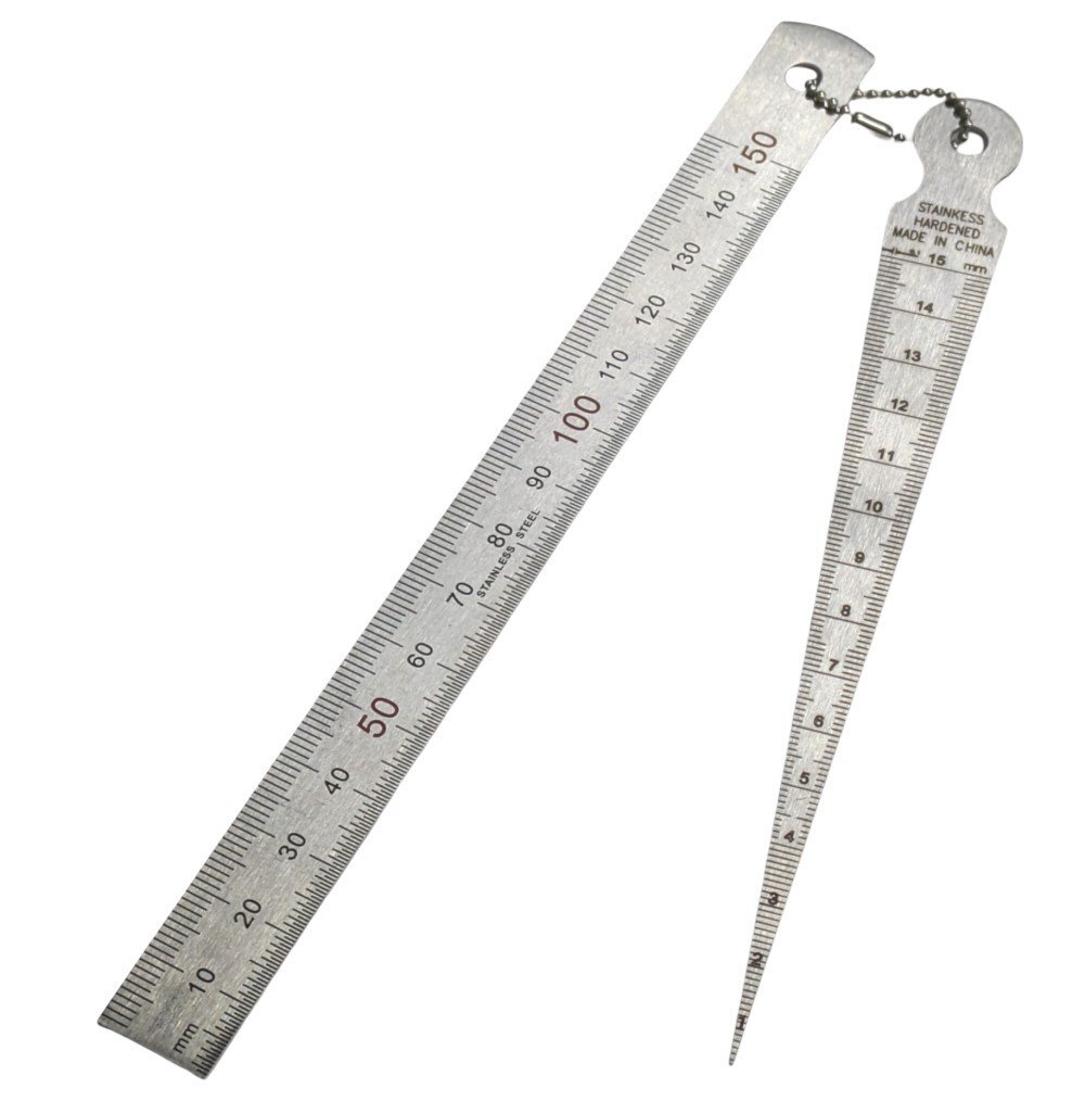 【vaps_2】テーパーゲージ 直尺付き 溝 隙間 すき間 穴径 深度 長さ 深さ 送込拍卖