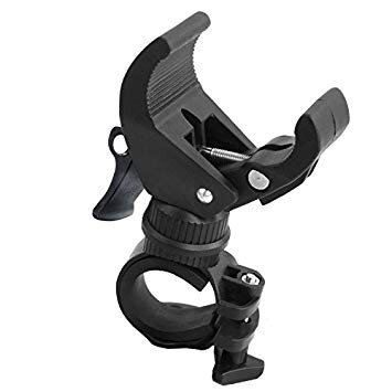 【VAPS_1】夜間の走行に 自転車ライトクリップ 《Dタイプ》 360度 回転可能 懐中電灯 LED ブラケット 送込拍卖